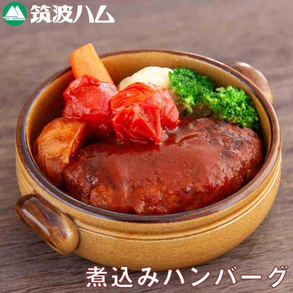 煮込みハンバーグ 筑波ハム 手作り 豚肉100% ふっくら ジューシー 茨城県 特産品