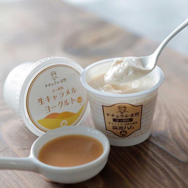 生キャラメルヨーグルト 筑波ハム 食べるヨーグルト 加糖 国産 茨城県産 乳製品 ヨーグルト 特産品