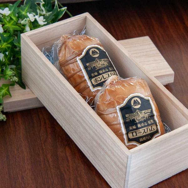 お歳暮 内祝い お礼 お祝い 常陸の輝き ハムギフトセット（桐箱入り） 筑波ハム ロースハム ボンレ...