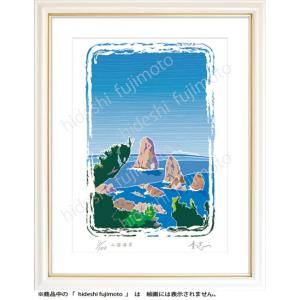 K-039　山陰海岸 　ふじもと秀志/ふるさと風景画　海の風景アー　ト青海島風景  　インテリアアー...
