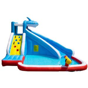 プール 400 × 300 × 245cm 屋外遊具 乾湿両用/送風機付き 大型 スライダー 滑り台 すべり台 ウォータースライダー 屋内 屋外 家庭の商品画像