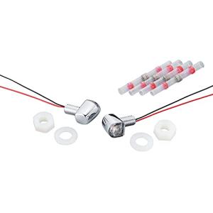 キジマ (kijima) バイク バイクパーツ Nanoウインカーランプ 極小 シングル 12V1.5W 2個入り クロームメッキ/アンバー 219-5195の商品画像