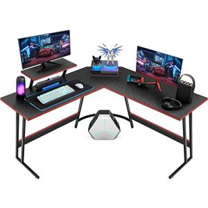 パソコンデスク Victone L字デスク ゲーミングデスク パソコンデスク 幅130cm pcデスク