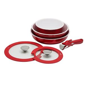⤵️値下げ【新品未使用品】 D&S Shiny Cookwareフライパン・なべ6点セット D&S D＆S IH対応 直火（ガス火）対応 シャイニーフライパン鍋 6点