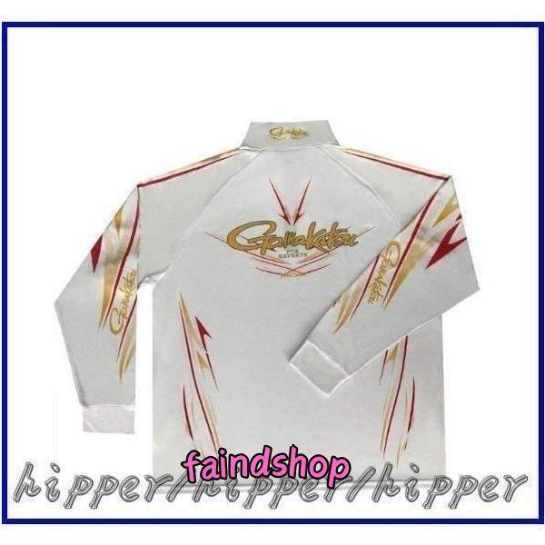 　がまかつ★釣り服 2色 釣りシャツ 長袖 釣りジャージ ジャケット ブラック　ホワイト　通気性 薄...