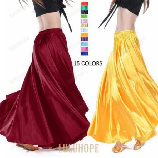 【特価】レディース社交ダンス衣装 　ベリーダンス衣装 広がる 大きい裾 ロング丈96cm丈　15co...