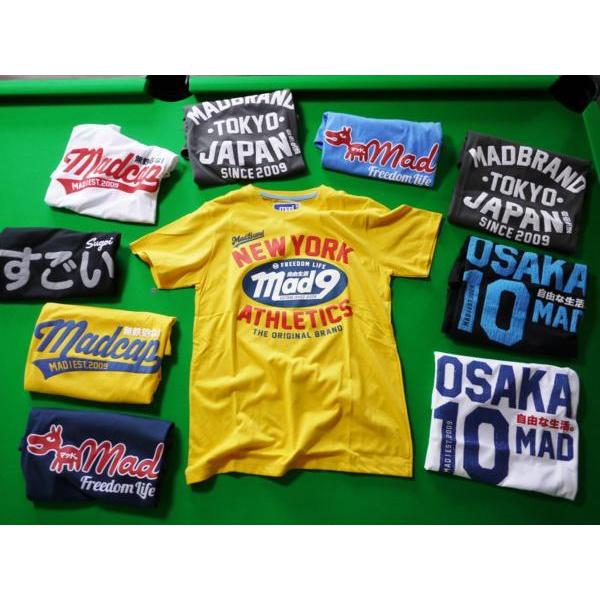 日本語　漢字【mad 】New York　Tシャツ　Mサイズ色黄