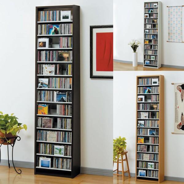 CDラック 大容量 幅48.5cm CD540枚収納 コレクター仕様ＣＤラック CD 収納 木製 ス...