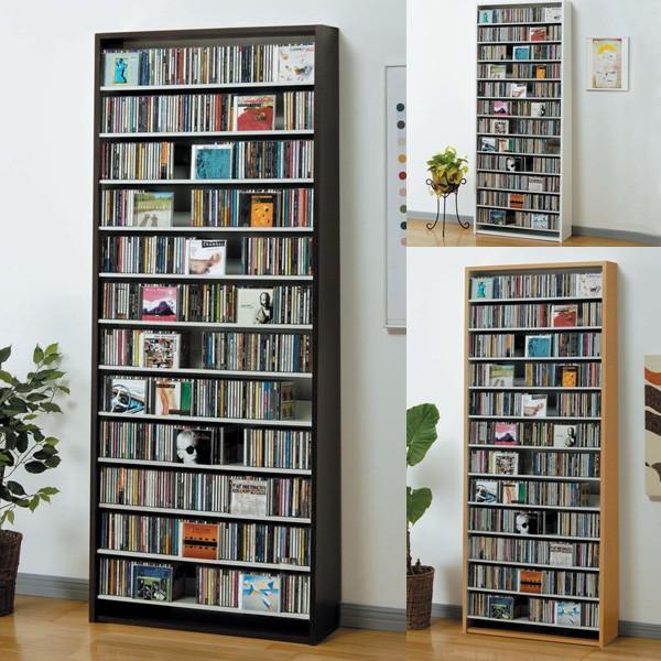CDラック 大容量 幅80cm CD924枚収納 コレクター仕様ＣＤラック CD 収納 木製 おしゃ...