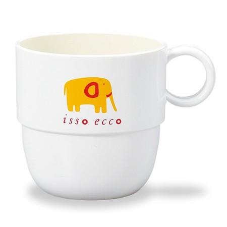 コップ マグカップ isso ecco Animal S アニマル柄 食器 [ホワイト]