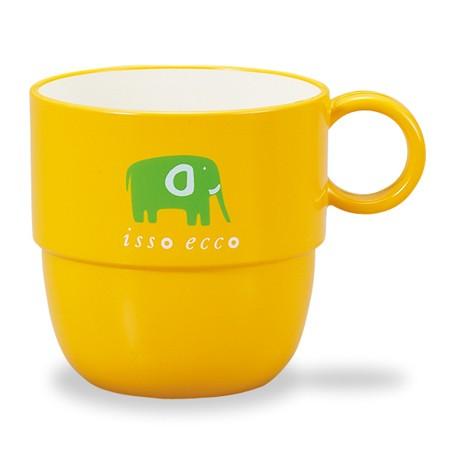 コップ マグカップ isso ecco Animal S アニマル柄 食器 [イエロー]