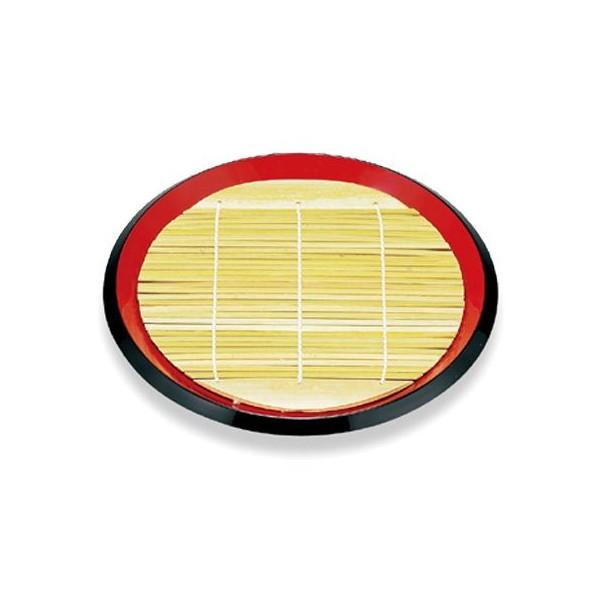 ソバ皿 ウドン皿 竹ス付 雅丸