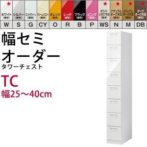 幅25〜40mの1cm単位でセミオーダーのタワーチェスト すきま君ロッカー＆タワーチェストシリーズ   開梱設置料込み｜2e-unit