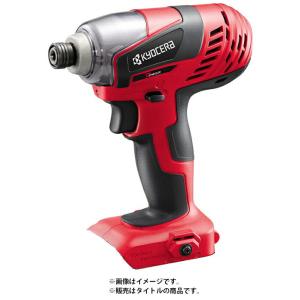 在 京セラ 充電式インパクトドライバー BID-1805 本体のみ 色調：赤 18V対応 KYOCERA リョービ セット品バラシ ケースサービス｜2kanajin