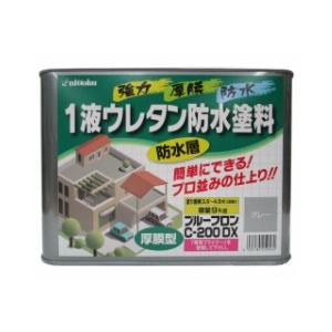 日本特殊塗料 1液ウレタン防水塗料 プルーフロンC-200DX グレー 9kg 中
