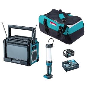 マキタ（makita） 充電式ラジオ MR001GZ 青 本体のみ 大型スピーカ×2