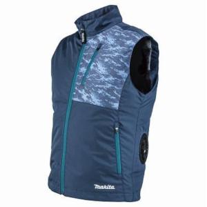 マキタ) 充電式ファンベスト FV212DZN サイズ LL 紺 ベスト 服地のみ