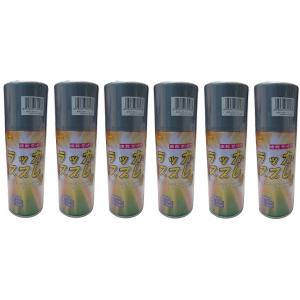 KUS ラッカースプレー シルバー 6本 300ml 速乾タイプ カラースプレー 690967 在庫