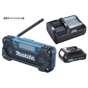 マキタ 充電式ラジオ MR052+バッテリBL1015x1個+充電器DC10WC付 10.8V対応 ...
