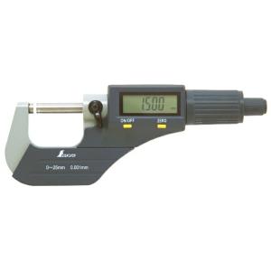 小型便 シンワ デジタルマイクロメーター 0〜25mm 79523 測定範囲0.001〜25mm 。