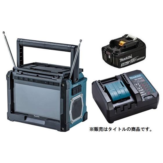 マキタ 充電式ラジオ付テレビ TV100+バッテリBL1830B+充電器DC18WC付 10.8V/...