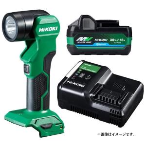 HiKOKI コードレストーチライト UB18DE(NN)+バッテリBSL36A18BX+充電器UC...