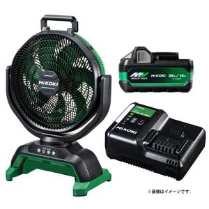 【値下げ特価品】【中古】HIKOKI　コードレスファン　UF18DA　電源コード付き　バッテリ別売り【ハンズクラフト熊本けやき通り店】【店頭取引限定】 HiKOKI コードレスファン UF18DA(NN)+バッテリBSL36A18X+充電器