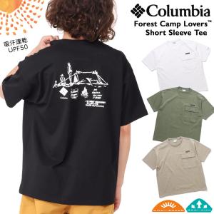 半袖 Columbia コロンビア Forest Camp Lovers Short Sleeve Tee フォレストキャンプラバーズ ショートスリーブ Tシャツ｜2m50cm