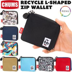 CHUMS チャムス 財布 リサイクル エルシェイプト ジップ ウォレット Recycle L-Sh...