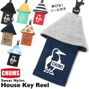 CHUMS チャムス House Key Reel Sweat Nylon ハウス キーリール スウェットナイロン｜2m50cm