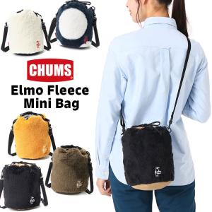CHUMS チャムス ショルダーバッグ Elmo Fleece Mini Bag エルモフリース ミニバッグ