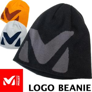 ニット帽 MILLET ミレー LOGO BEANIE ロゴ ビーニー｜2m50cm