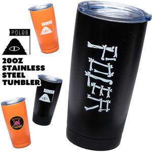 セール 水筒 POLeR ポーラー 20oz STAINLESS STEEL TUMBLER 20オンス ステンレススチール タンブラー｜2m50cm