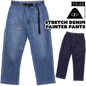 POLeR ポーラー ペインターパンツ STRETCH DENIM PAINTER PANTS ストレッチデニム｜2m50cm