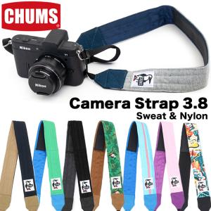 セール CHUMS チャムス カメラストラップ Camera Strap 3.8 スウェットナイロン Sweat Nylon｜2m50cm