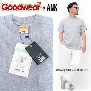 Goodwear グッドウェア 片野英児 氏 ANK別注モデル CLASSIC NECK SHORT SLEEVE POCKET TEE MADE IN USA｜2m50cm