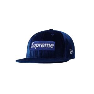 ストレッチドビー Supreme Velour Box Logo New Era Royal 7-1-4