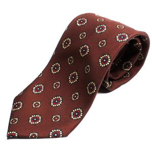 【未使用】DRAKE'S ドレイクス　ネクタイ　ペイズリー　茶色　タグ付き Drake's / ドレイクス ビンテージ調 ペイズリー ネクタイ （ネクタイ