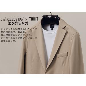 2nd SELECTION × TRIIIT　セカンドセレクシオンTシャツ　クルーネックロングTシャ...