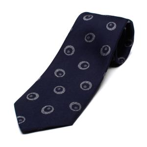 Drake's ネイビー ネクタイ DRAKES - 【新品】Drake's／ドレイクス／ウールタイ／小紋柄／ネイビー