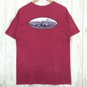 MENs M  ティートンマウンテニアリング Tシャツ 希少モデル teton mountaineering レッド系｜2ndgear-outdoor