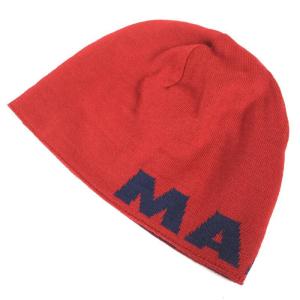 【UNISEX One】マムート ロゴ ビーニー LOGO BEANIE リバーシブル MAMMUT 1090-04890 レッド×ネイビー レッド系｜2ndgear-outdoor