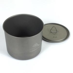 トークス チタニウム ポット 550ml ハンドルなし Titanium Pot 550ml No handle TOAKS チタニウム シルバー系｜2ndgear-outdoor