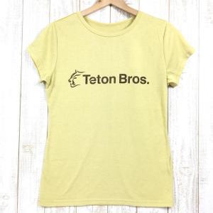 WOMENs L  ティートンブロス スタンダード ロゴ Tシャツ STANDARD LOGO T TETON BROS TB161-56W イエロー｜2ndgear-outdoor
