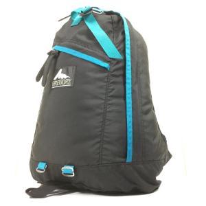 グレゴリー クラシック デイパック CLASSIC DAYPACK 26L ブラック×ターコイズ シルバータグ 旧タグ アメリカ製 バックパック 希少｜2ndgear-outdoor