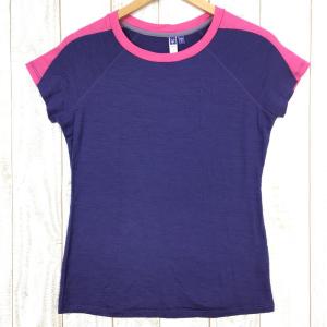 WOMENs S  アイベックス メリノウール クルーネック Tシャツ フレンチスリーブ IBEX ...