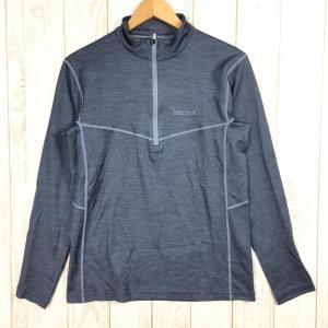 MENs M  マーモット クライムウール ボーダー ロングスリーブ ジップ Climb Wool ...