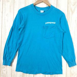 MENs S  パタゴニア 1980s ロングスリーブ バックロゴ ポケット Tシャツ Long Sleeve Back Logo Pocket T-｜2ndgear-outdoor