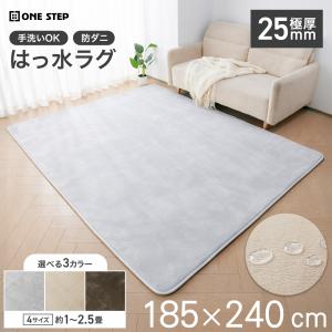 ラグ 洗える おしゃれ 185×240 カーペット 洗えるラグ 2.5畳 厚手 もこもこ 極厚 もっちり ウォッシャブル 爆買