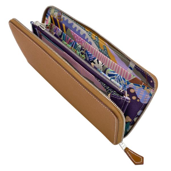 ★エルメス★ HERMES 長財布 財布 ラウンドファスナー アザップ ロング シルクイン 《自由に...